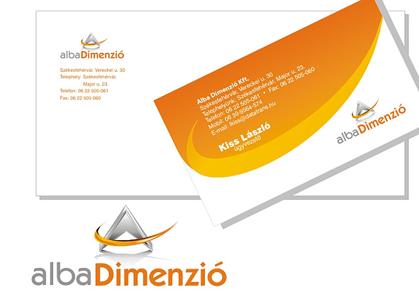 Alba Dimenzió vállalati névjegykártya szerkesztése